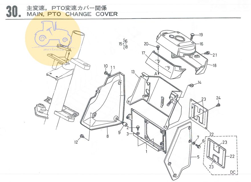 Nắp hộp PTO